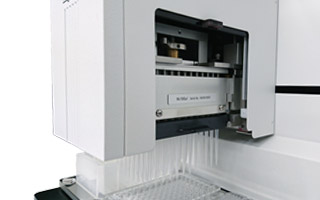 In addition to 96ch・384chautomated pipetting system, serial dispensing is also possible.